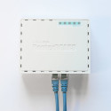 Mikrotik RB750GR3 juhtmega ruuter Gigabit Ethernet Türkiissinine, Valge