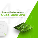 Zyxel NWA110AX traadita ligipääsupunkt 1775 Mbit/s Valge Toite üle Etherneti (PoE)