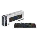 MSI Vigor GK41 LR US klaviatuur Mängude USB QWERTY Inglise Must