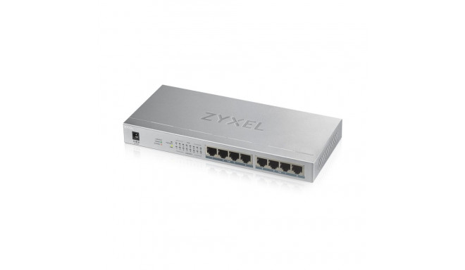 Zyxel GS1008HP Unmanaged Gigabit Ethernet (10/100/1000) Power over Ethernet (PoE) Grey