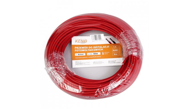 6MM2 RED CABLE, 50M PACK