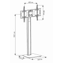 Techly ICA-TR11 teleri kinnitus 177,8 cm (70") must, hõbe