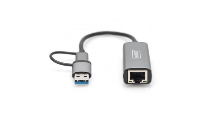 Digitus DN-3028 | USB3.0/USB C 3.1 to 2.5G Ethernet Adapter