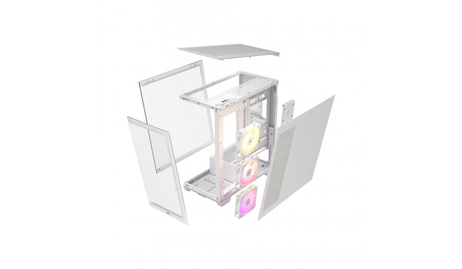 CORSAIR 3500X ARGB Tempered Glass Mid-Tower PC Case White