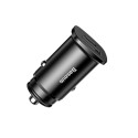 Baseus Square PPS smart car charger with USB Quick Charge 4.0 QC 4.0 and USB-C PD 3.0 SCP ports blac
