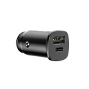 Baseus Square PPS smart car charger with USB Quick Charge 4.0 QC 4.0 and USB-C PD 3.0 SCP ports blac