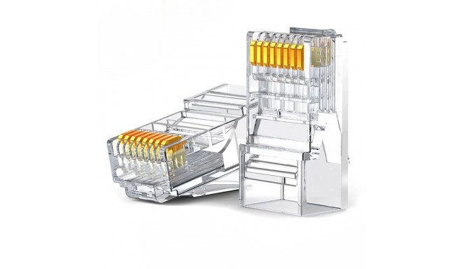 Ugreen 100x plug plug coupler end RJ45 8P8C Cat 6 transparent (60558)