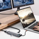 Baseus Metal Gleam 9in1 multifunctional USB Type C HUB - 3x USB 3.2 Gen 1 5Gbps / USB Type C PD 100W