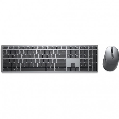Premier-Mehrgeräte-Wireless-Tastatur und -Maus (KM7321W) (titan/schwarz, DE-Layout, Scherenmechanik)