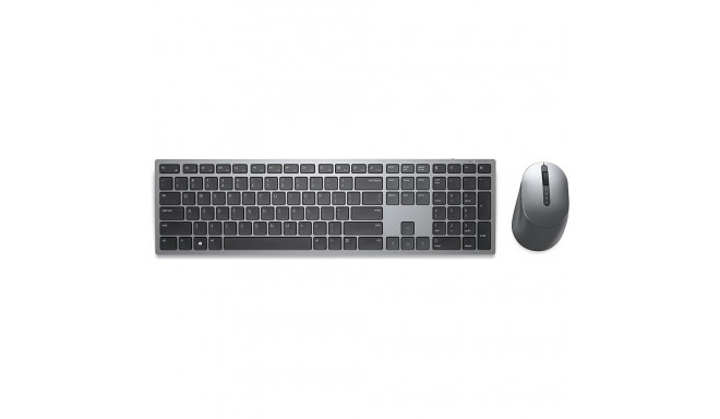 Premier-Mehrgeräte-Wireless-Tastatur und -Maus (KM7321W) (titan/schwarz, DE-Layout, Scherenmechanik)