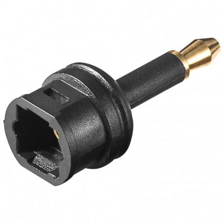 Toslink-Kupplung auf 3,5 mm (schwarz)