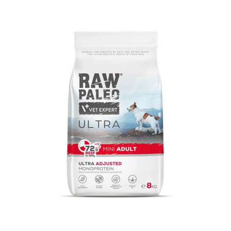 VETEXPERT Raw Paleo Ultra Mini Adult veiselihaga kuiv koeratoit - 8 kg
