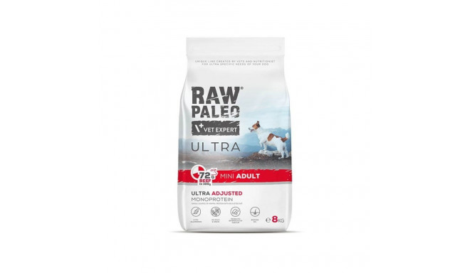 VET EXPERT RAW PALEO Ultra Mini Täiskasvanud Veiseliha - kuiv koeratoit - 8 kg