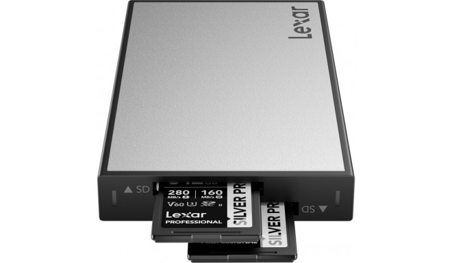 Lexar Professional Workflow USB 3.2 Gen2 Reader, UHS-II, support Dual slot SD