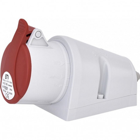 EZ 1653 16A. 400A. 3P+N+PE. pistikupesa IP44