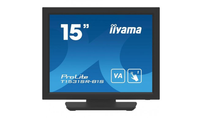 iiyama T1531SR-B1S POS monitor 38.1 cm (15&quot;) 1024 x 768 pixels XGA Touchscreen