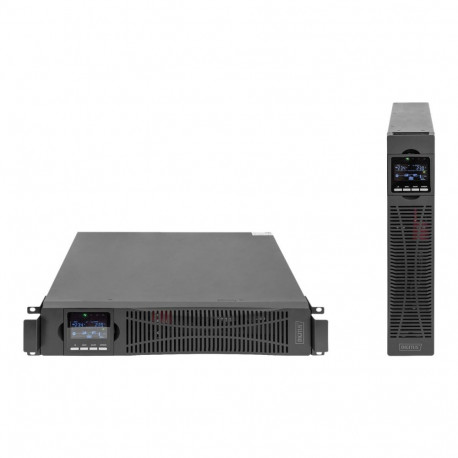 DIGITUS OnLine UPS moodul 2000VA/2000W 12V/9Ah x4 aku 8x IEC C13 LCD-ekraan