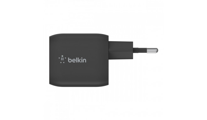 Dual USB-C GaN Wall Charger with PPS 45W black