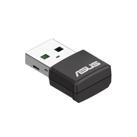 The ASUS USB-AX55 Nano is a compact, dual-band WiFi 6 (802.11ax) USB adapter design