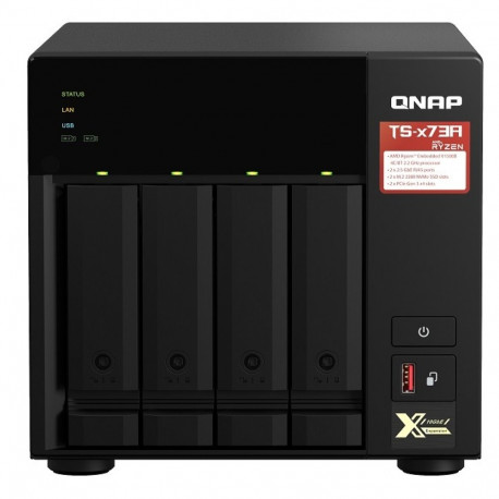 Product: QNAP TS-473A 4-Bay NAS
Processor: AMD Ryzen™ Embedded V15