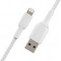 Cable Braided USB-Lightning 1m White