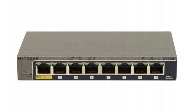 Netgear GS108T 8-Port Gigabit Smart Managed Switch
Key Specifications: