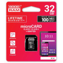 Goodram memory card microSDHC 32GB CL10 + adapter