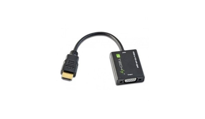 HDMI male adapter for VGA female, black, 10cm