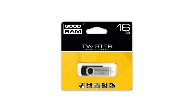 Goodram flash drive Twister 16GB USB 2.0, black