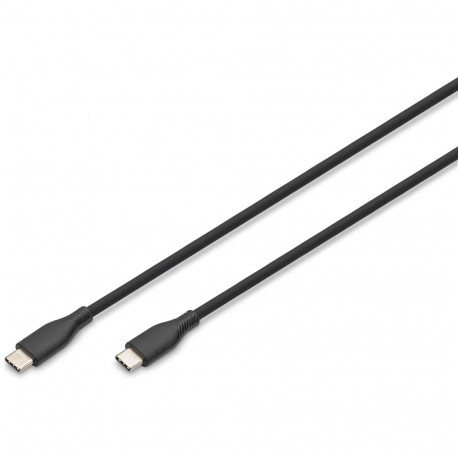 "DIGITUS USB 2.0 Kabel Typ C -C Silikon St/St 1m schwarz"