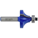 Quarter round cutter with ball bearing, 38x12 mm, 8mm shank