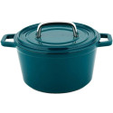 Cast iron pot CS Kochsysteme Alpen, 14 cm 085131, blue-green