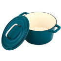 Cast iron pot CS Kochsysteme Alpen, 14 cm 085131, blue-green