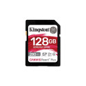 Kingston Technology 128GB Canvas React Plus SDXC UHS-II 280R/100W U3 V60 täis-HD/4K jaoks