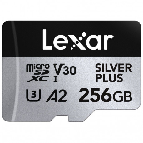 Lexar memory card microSDXC 256GB Silver Plus 1066x UHS-I U3 A2 V30 R205/W150