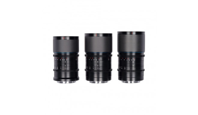 Sirui Anamorphic Lens Saturn Kit 35, 50 & 75mm T2.9 1.6x Carbon Fiber FF L-Mount (Neutral Flare)