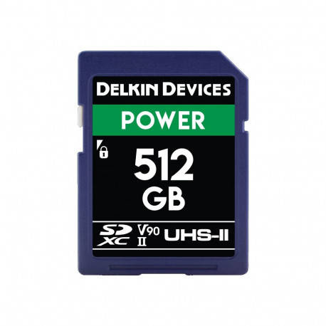 Delkin SDXC Power 2000X UHS-II U3 R300/W250 (V90) 512GB