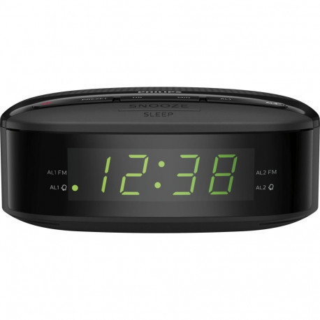 Philips TAR3205/12 kellraadio, must