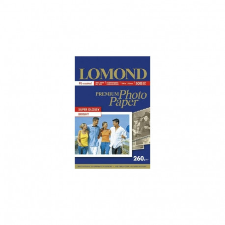 Lomond Premium Photo Paper Super Glossy 260 g/m2 10x15, 500 sheets, Bright