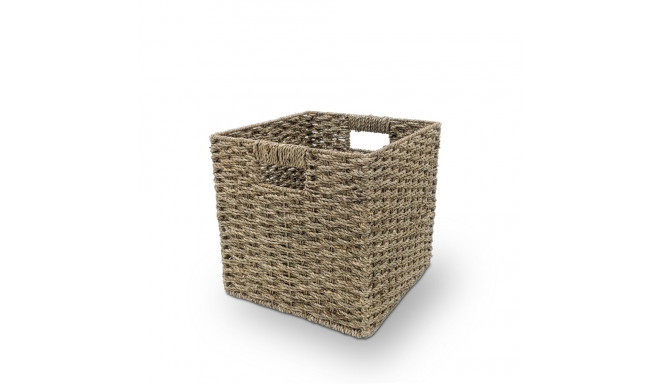 BASKET 30X30X30CM METAL/SEAGRASS