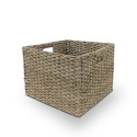 BASKET 40X40X30CM METAL/SEAGRASS