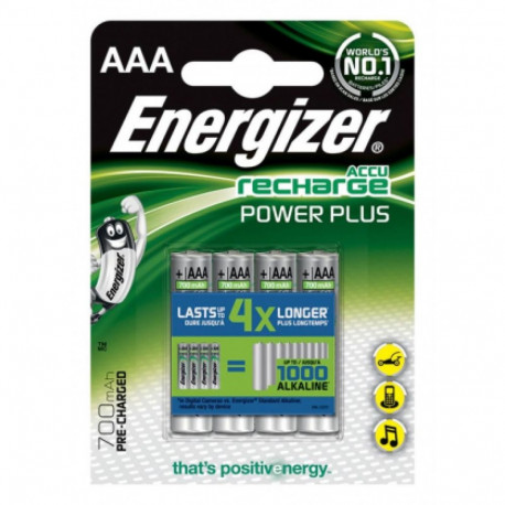 Energizer Accu Recharge Power Plus AAA / R03 700mAh 4 pack