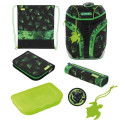 Herlitz SoftLight Plus Greenline Explorer school bag set Boy Polyester Black, Green