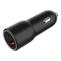 GEMBIRD 2-port USB car fast charger Type-C PD 38W black