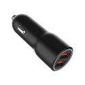 GEMBIRD 2-port USB car fast charger QC3.0 36W black