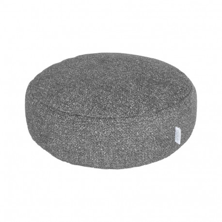 Tumba LEO D44cm, H18cm, hall, 100% polüester, kangas 451