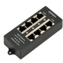 PoE Injector 4 ports in black case