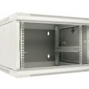 Wall cabinet rack 6U 600x600 gray two sections
