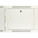 Wall cabinet rack 6U 600x600 gray two sections