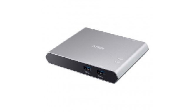 Aten US3310-AT 2-Port USB-C Dock Switch with Power Pass-through